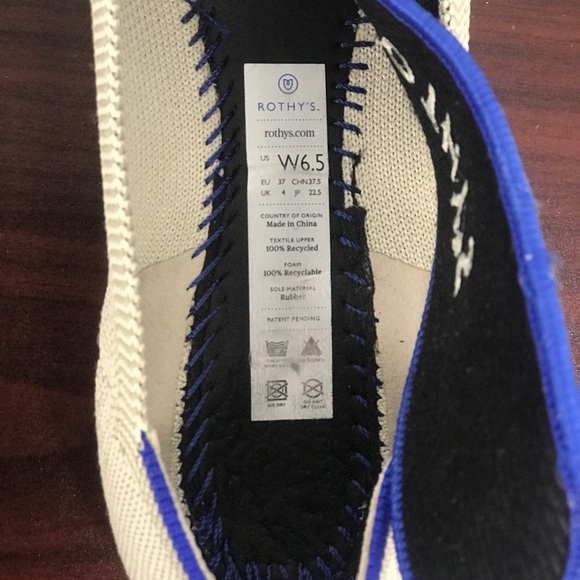 Rothys point Flax Birdseye Flats - Picture 7 of 8